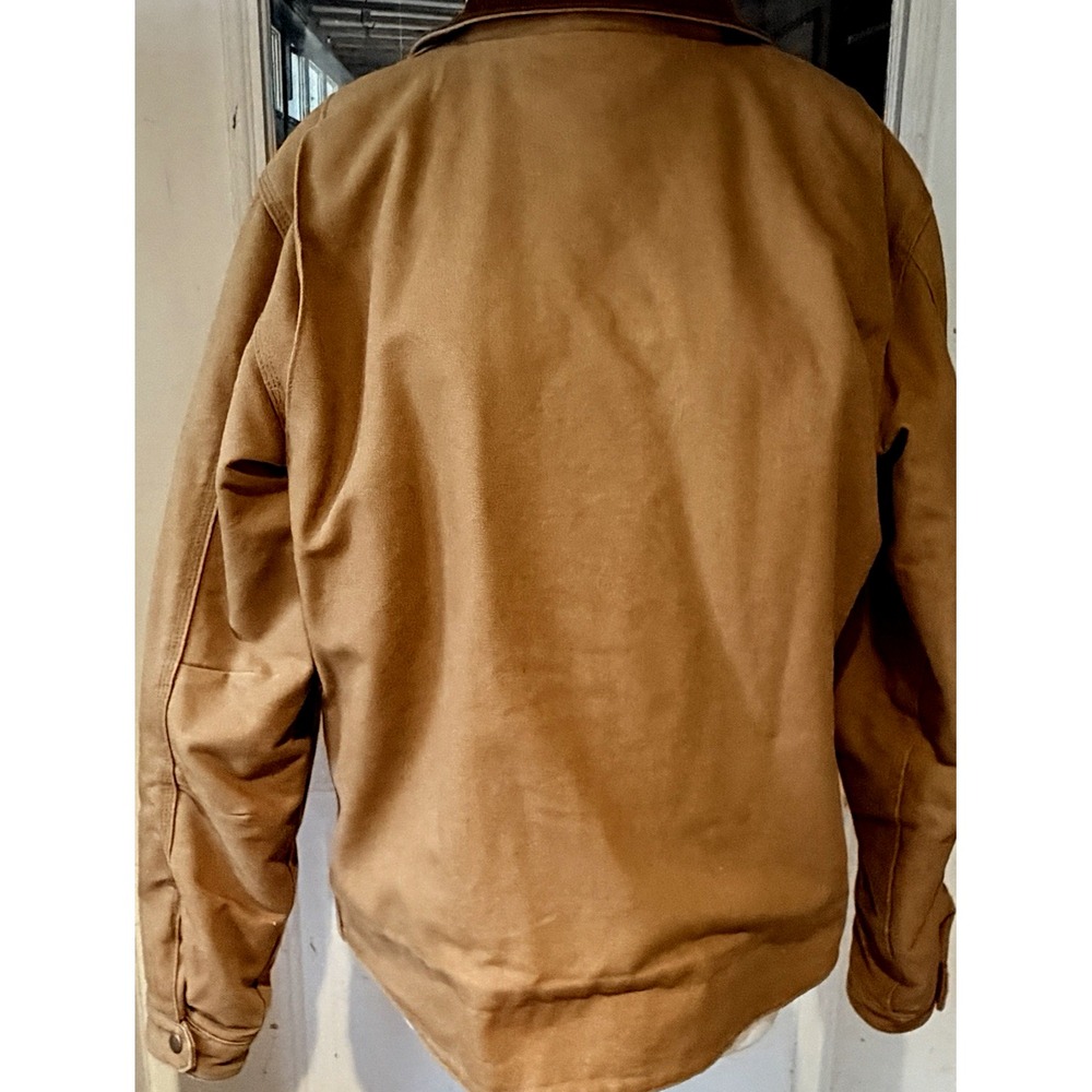 Carhartt Duck Detroit Relaxed Jacket Men's M Blanket Lined OJ3828-M Distressed - Picture 13 of 14